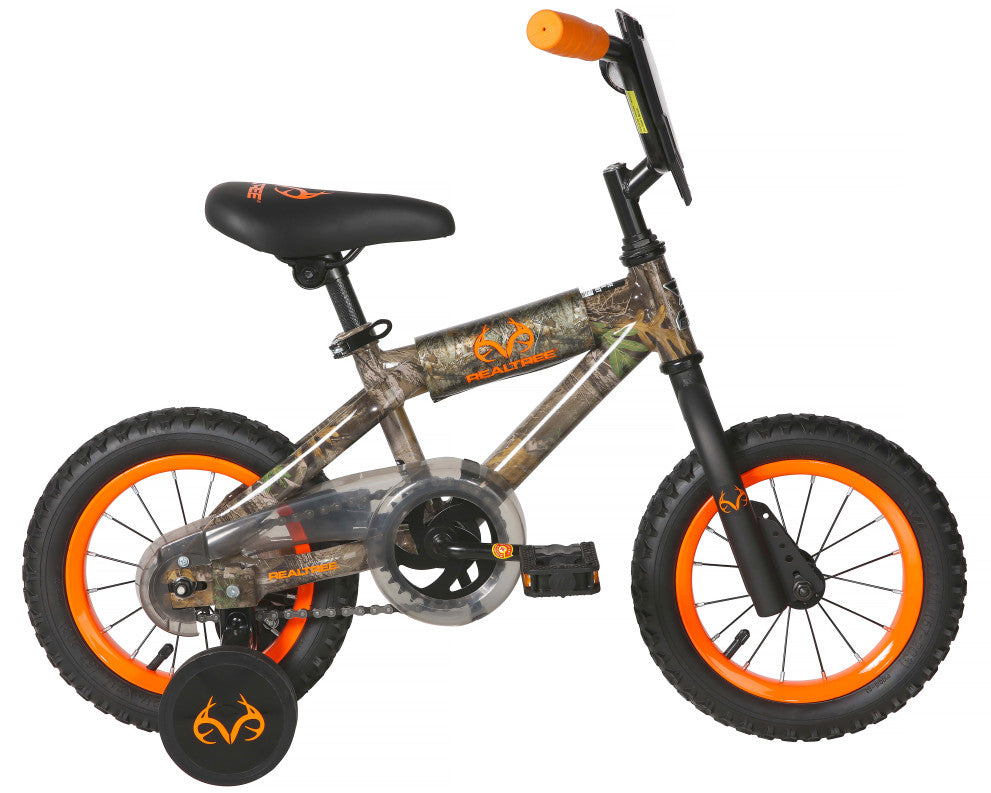 Realtree 12 Inch Kids Bike - Black