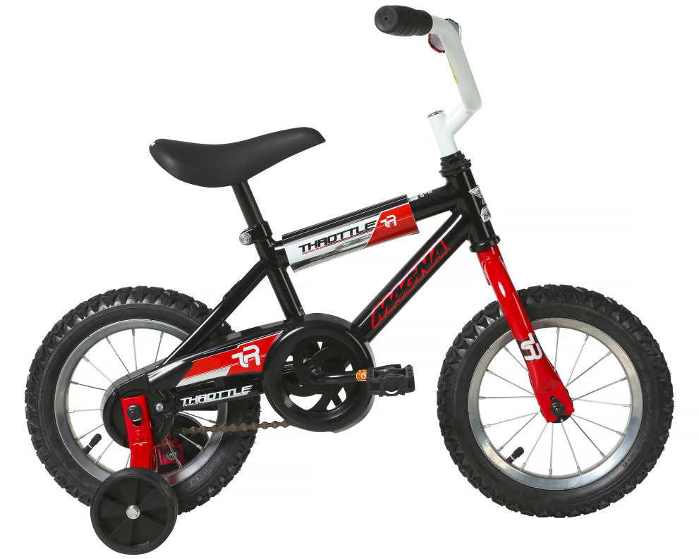 Magna Throttle 12 Inch Kids Bike Black – Dynacraft Wheels