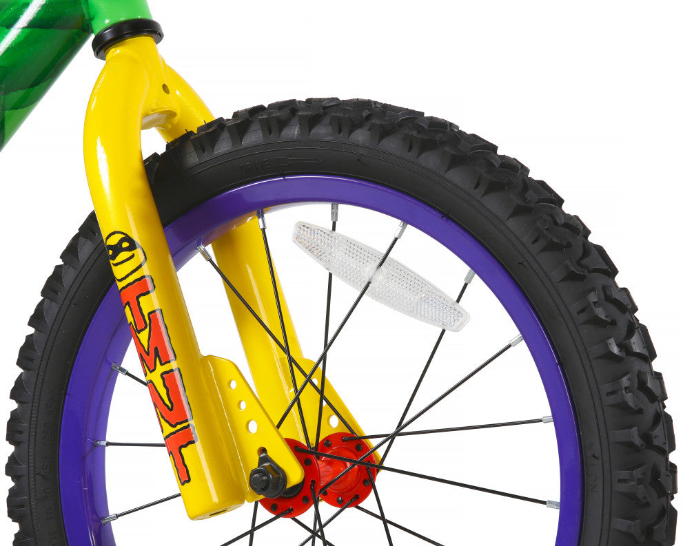 Teenage Mutant Ninja Turtles 16 Inch Kids Bike - Neon Green