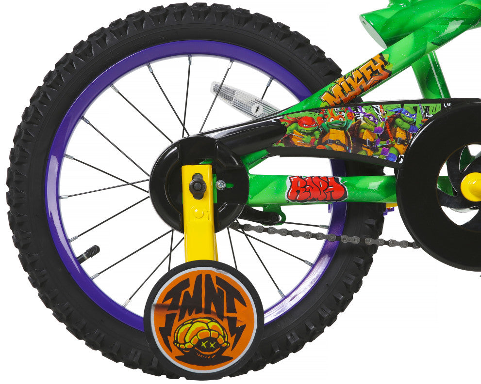 Teenage Mutant Ninja Turtles 16 Inch Kids Bike - Neon Green