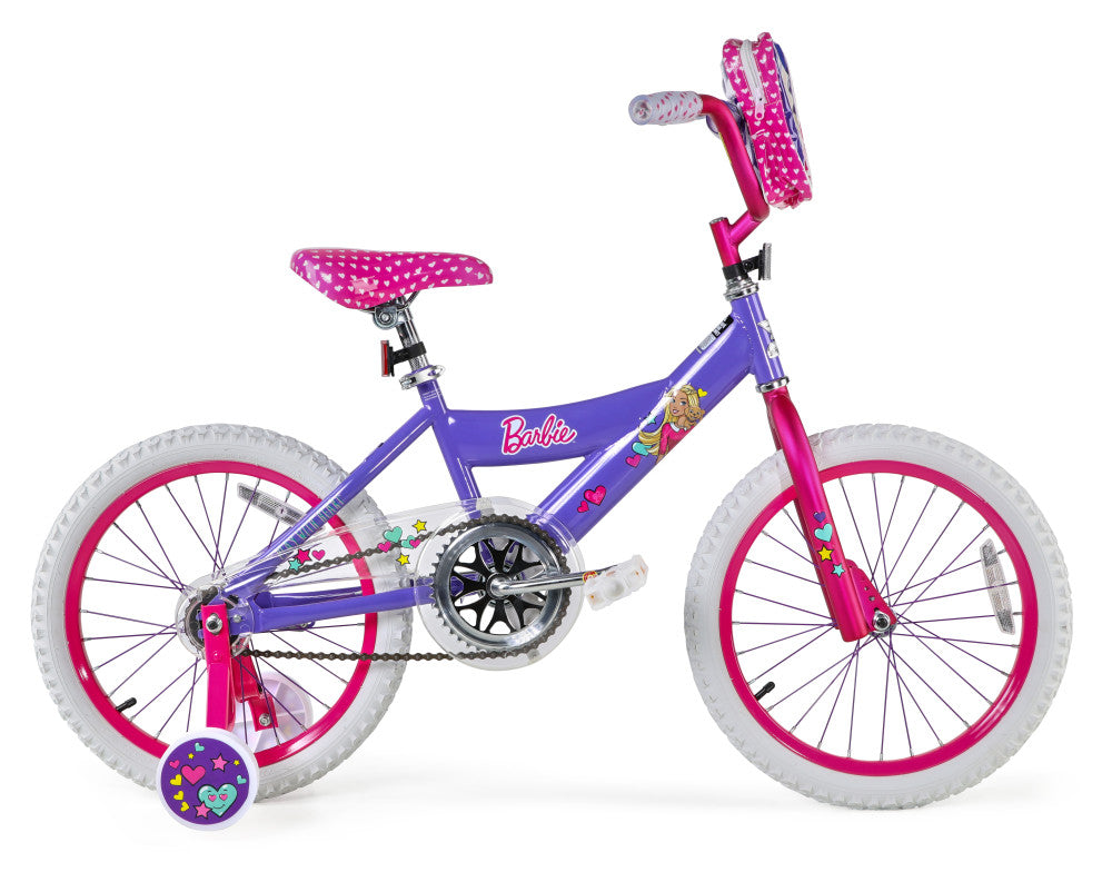Barbie 18 Inch Kids Bike - Purple
