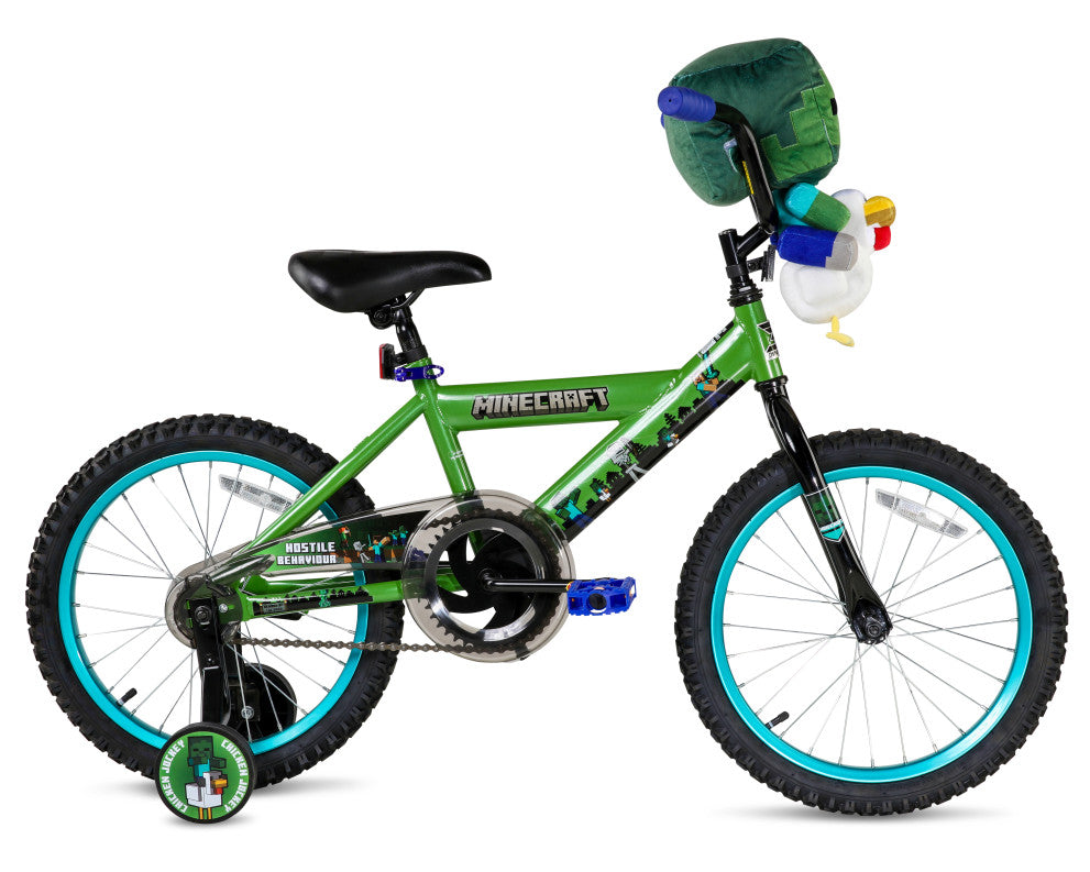 Dynacraft Minecraft 18-Inch Boys BMX Bike, Kids Bicycle with Training Wheels, Ages 6-9 Years – Dynacraft Wheels