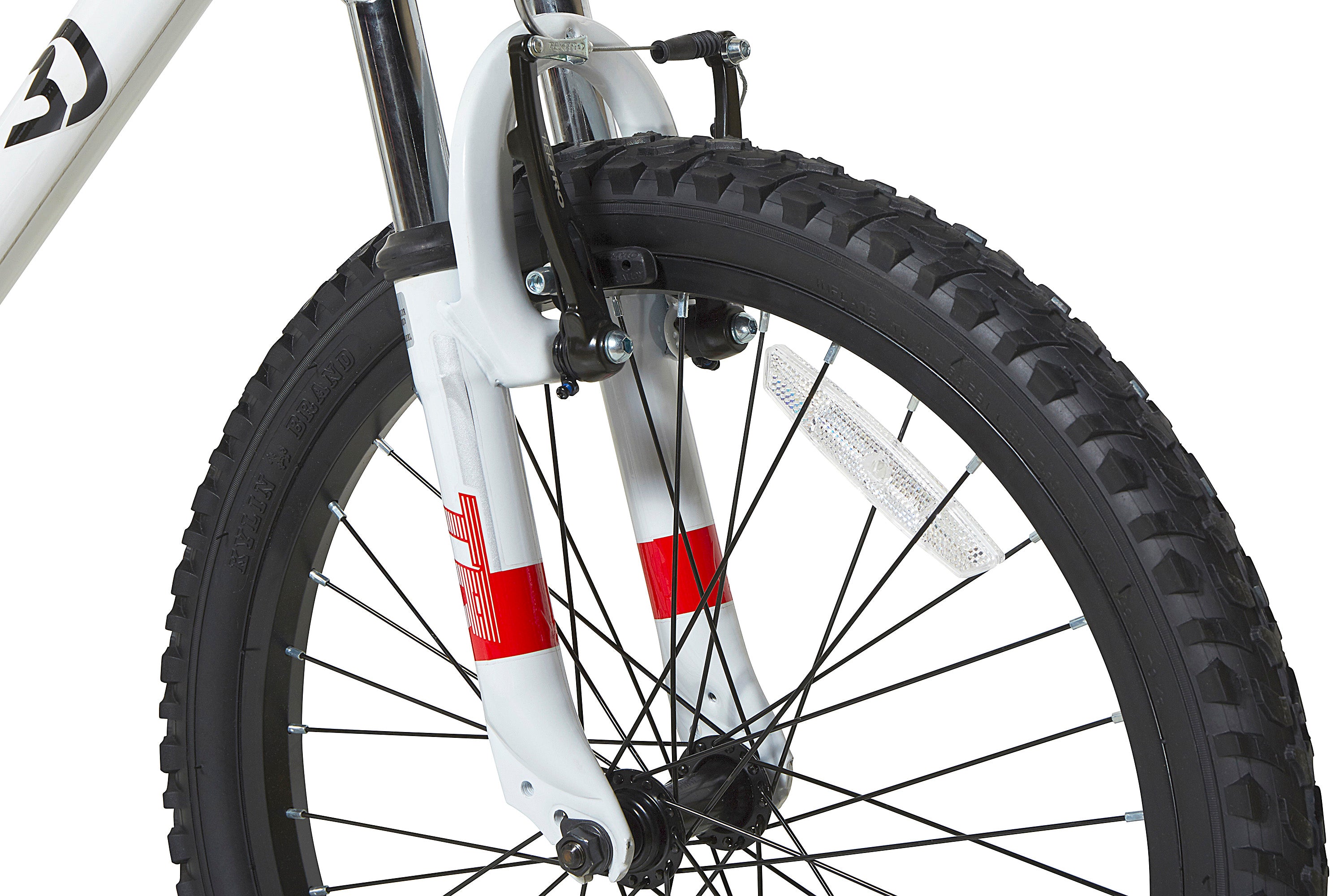 Dynacraft Throttle 20 Inch Kids Bike - White