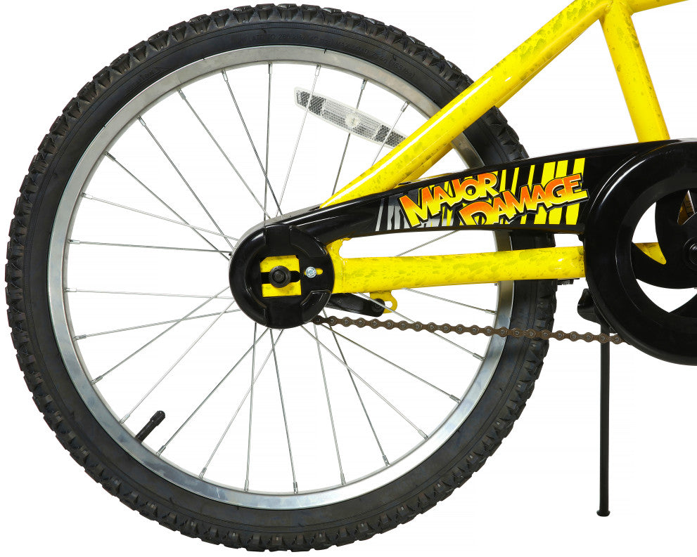 Magna Major Damage 20 Inch Kids Bike - Yellow
