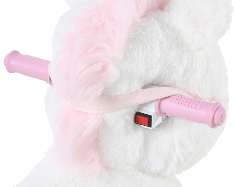Dynacraft Unicorn 6V Small Plush Ride-On