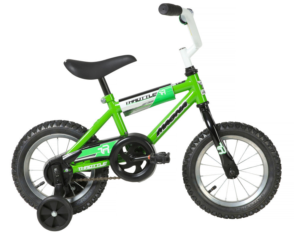Magna Throttle 12 Inch Kids Bike - Neon Green
