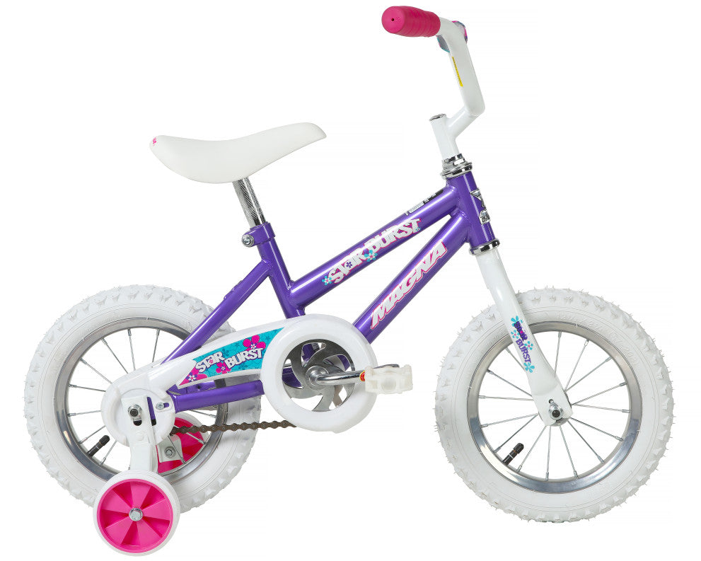 Magna Star Burst 12 Inch Kids Bike - Purple