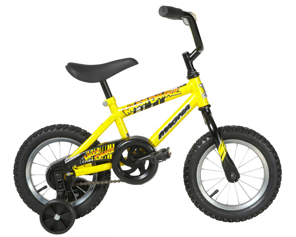 Magna Major Damage 12 Inch Kids Bike - Yellow
