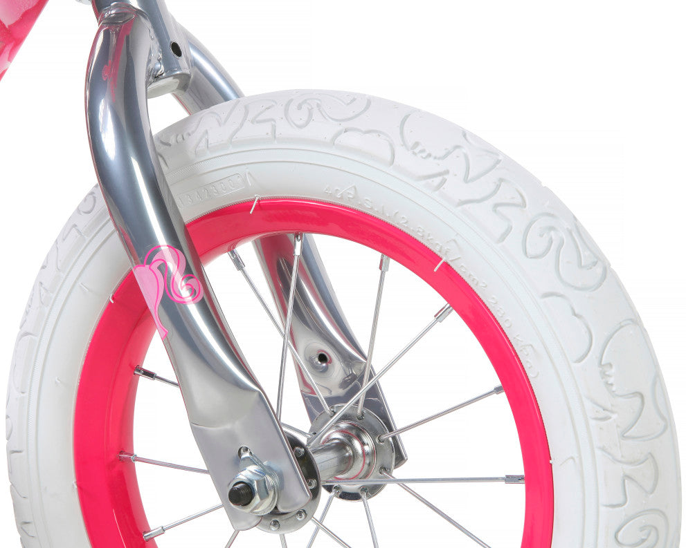 Barbie 12 Inch Kids Bike - Light Pink