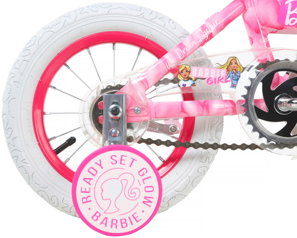 Barbie 12 Inch Kids Bike - Light Pink