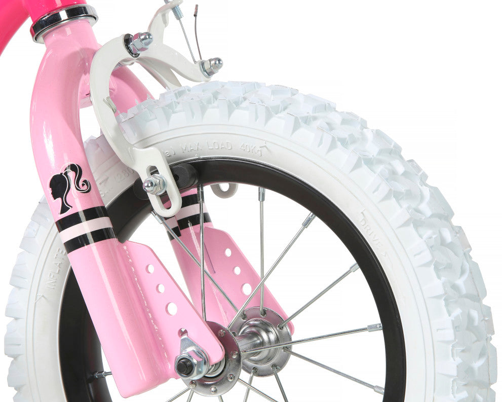Barbie 12 Inch Kids Bike - Neon Pink