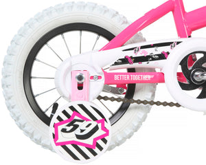Barbie 12 Inch Kids Bike - Neon Pink