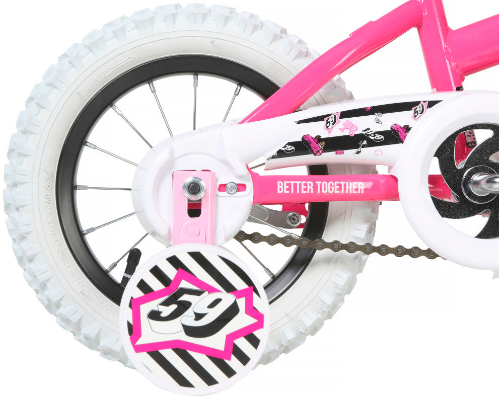 Barbie 12 Inch Kids Bike - Neon Pink