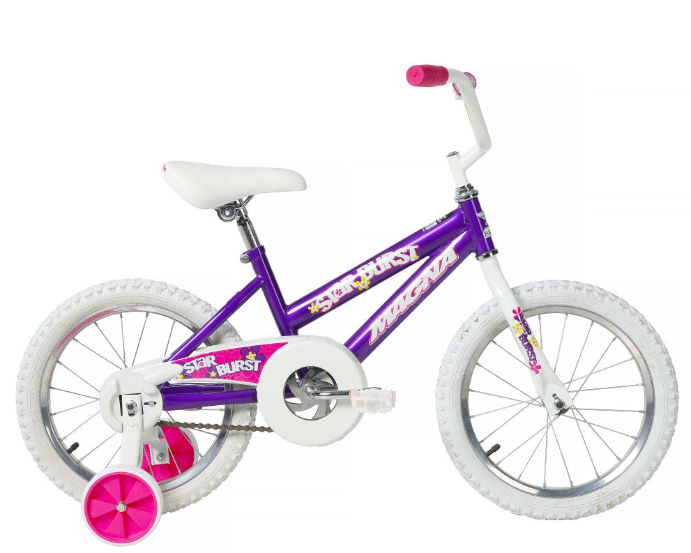 Magna Star Burst 16 Inch Kids Bike - Dark Purple