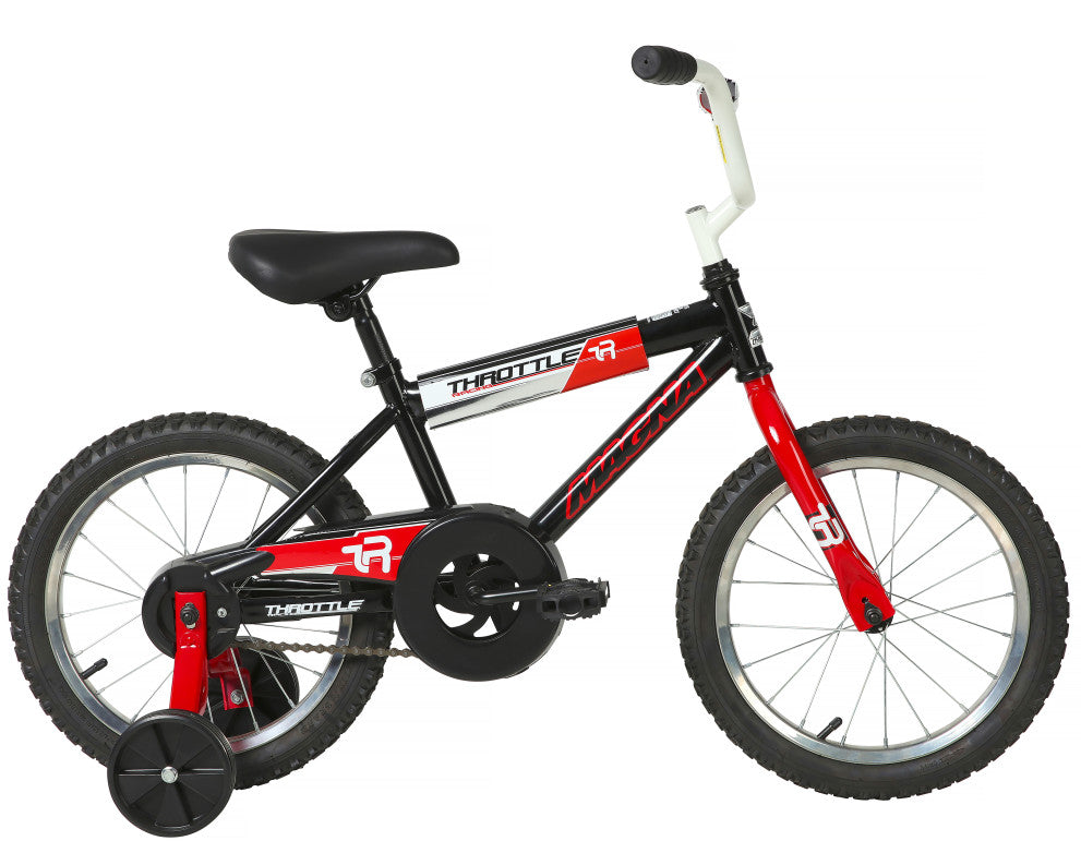 Magna Throttle 16 Inch Kids Bike - Black