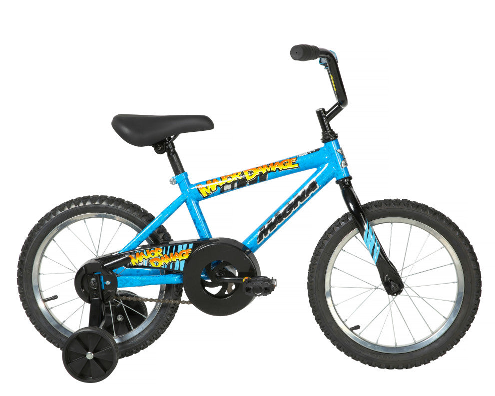 Magna Major Damage 16 Inch Kids Bike - Blue