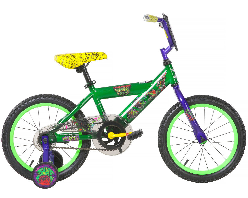 Teenage Mutant Ninja Turtles 16 Inch Kids Bike - Dark Green