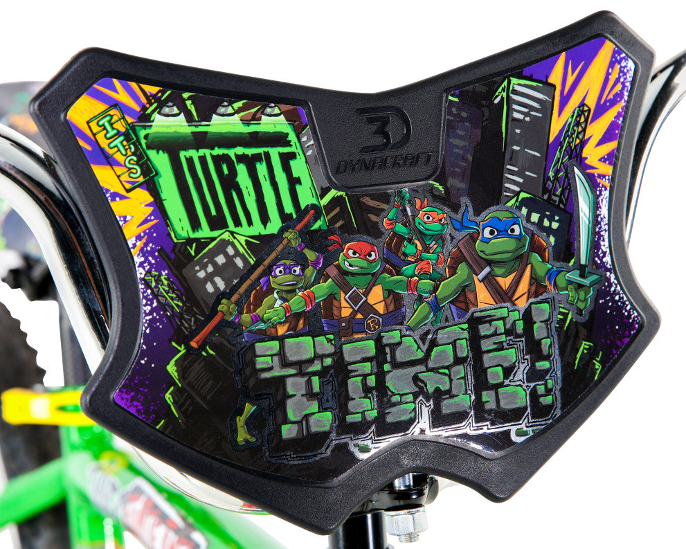 Dynacraft Teenage Mutant Ninja Turtles 16-Inch Boys BMX Bike, Kids Bicycle with Training Wheels, TMNT Themed, Ages 5-7 Years Dynacraft Teenage Mutant Ninja Turtles 16-Inch Boys BMX Bike, Kids Bicycle with Training Wheels, TMNT Themed, Ages 5-7 Years