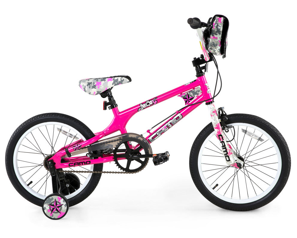 Camo Decoy 18 Inch Kids Bike - Pink