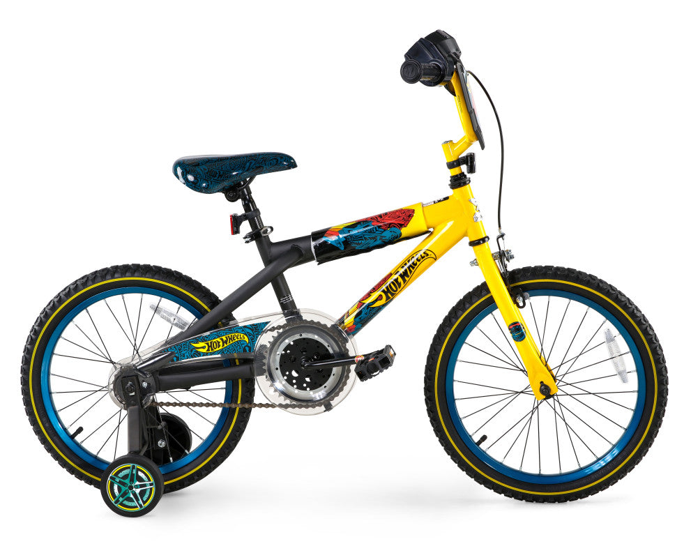 Hot Wheels 18 Inch Kids Bike - Yellow