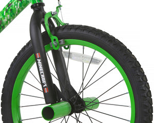 Minecraft 18 Inch Kids Bike - Neon Green