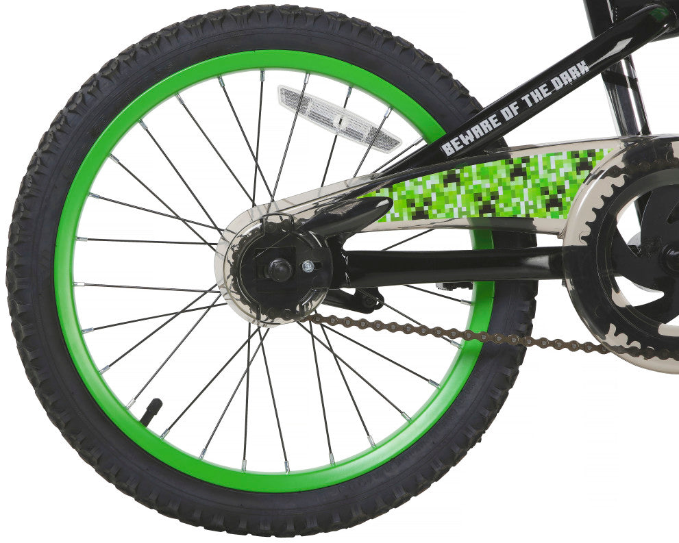 Minecraft 18 Inch Kids Bike - Neon Green