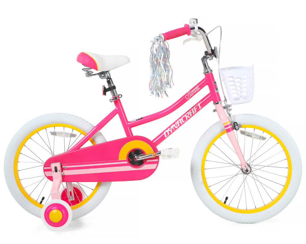 Dynacraft Sunset 18 Inch Kids Bike - Pink
