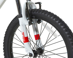 Dynacraft Throttle 20 Inch Kids Bike - White