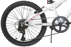 Dynacraft Throttle 20 Inch Kids Bike - White