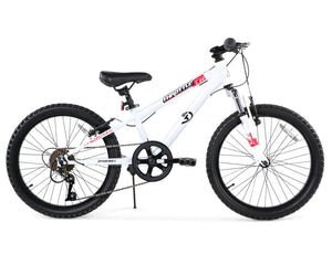 Dynacraft Throttle 20 Inch Kids Bike - White