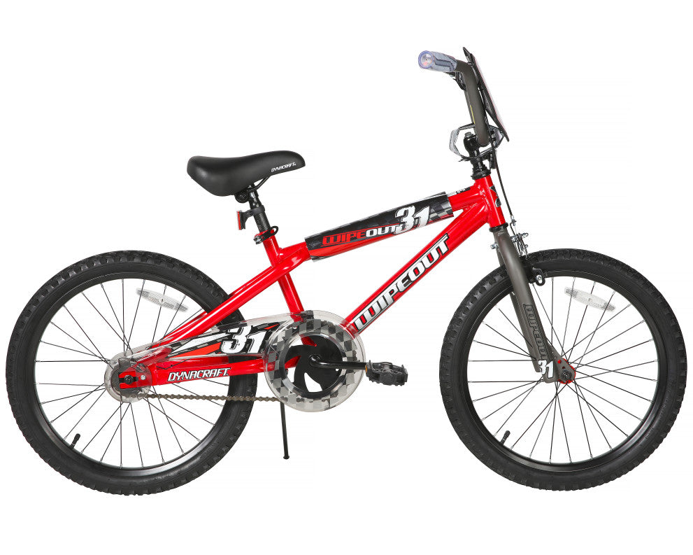 Dynacraft Wipeout 20 Inch Kids Bike - Red