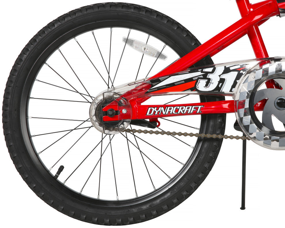 Dynacraft Wipeout 20 Inch Kids Bike - Red
