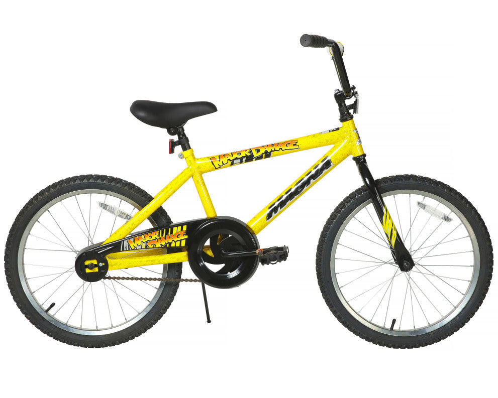 Magna Major Damage 20 Inch Kids Bike - Yellow