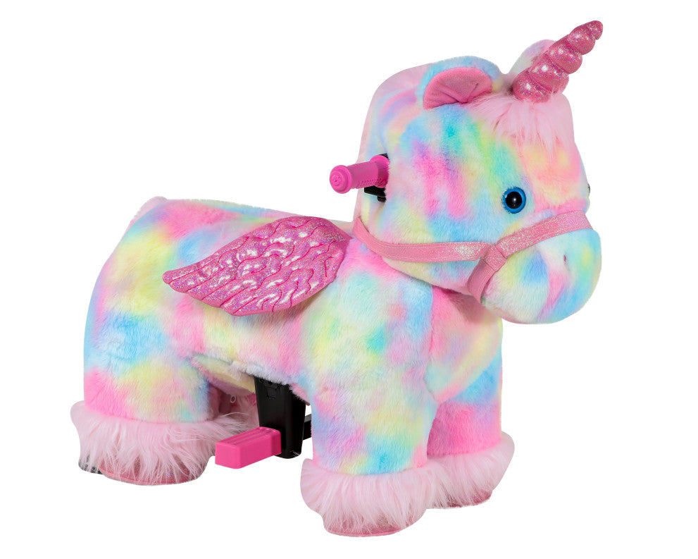 Dynacraft Unicorn 6V Small Plush Ride-On