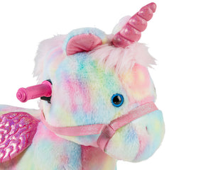 Dynacraft Unicorn 6V Small Plush Ride-On