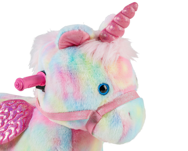 Dynacraft Unicorn 6V Small Plush Ride-On