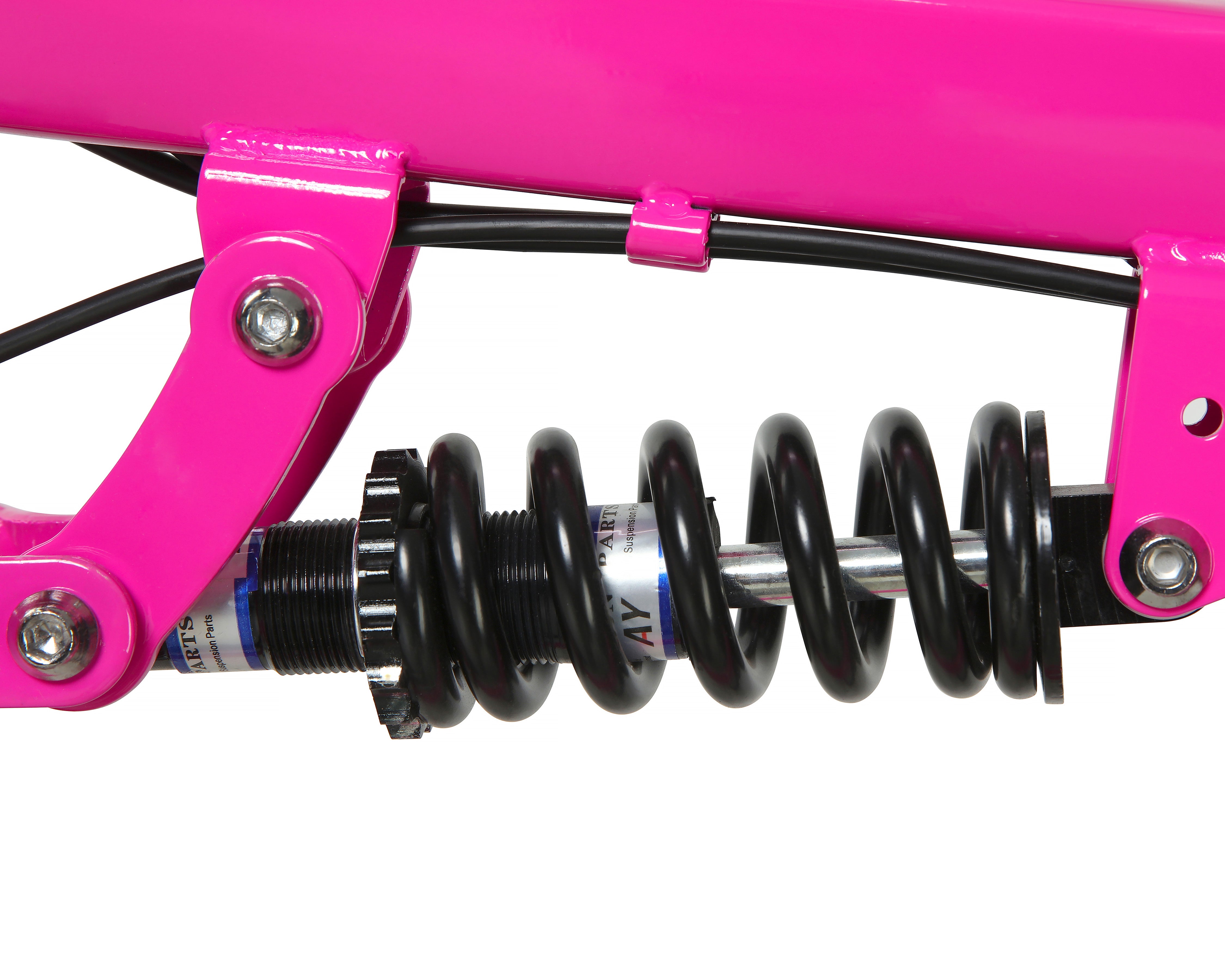 Neon pink mountain clearance bike