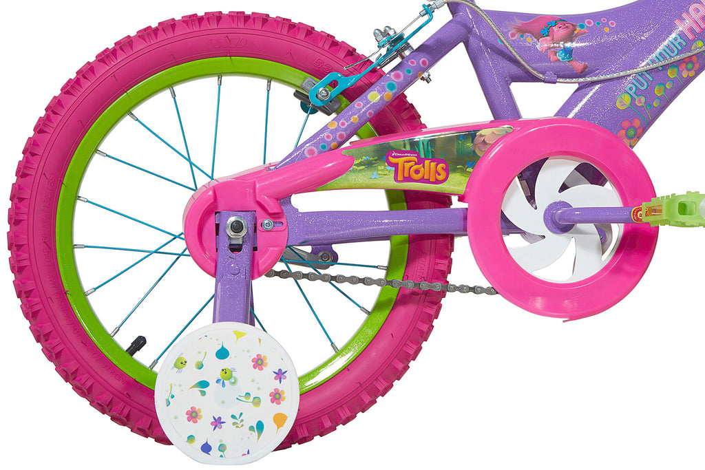 Trolls bike deals with training wheels